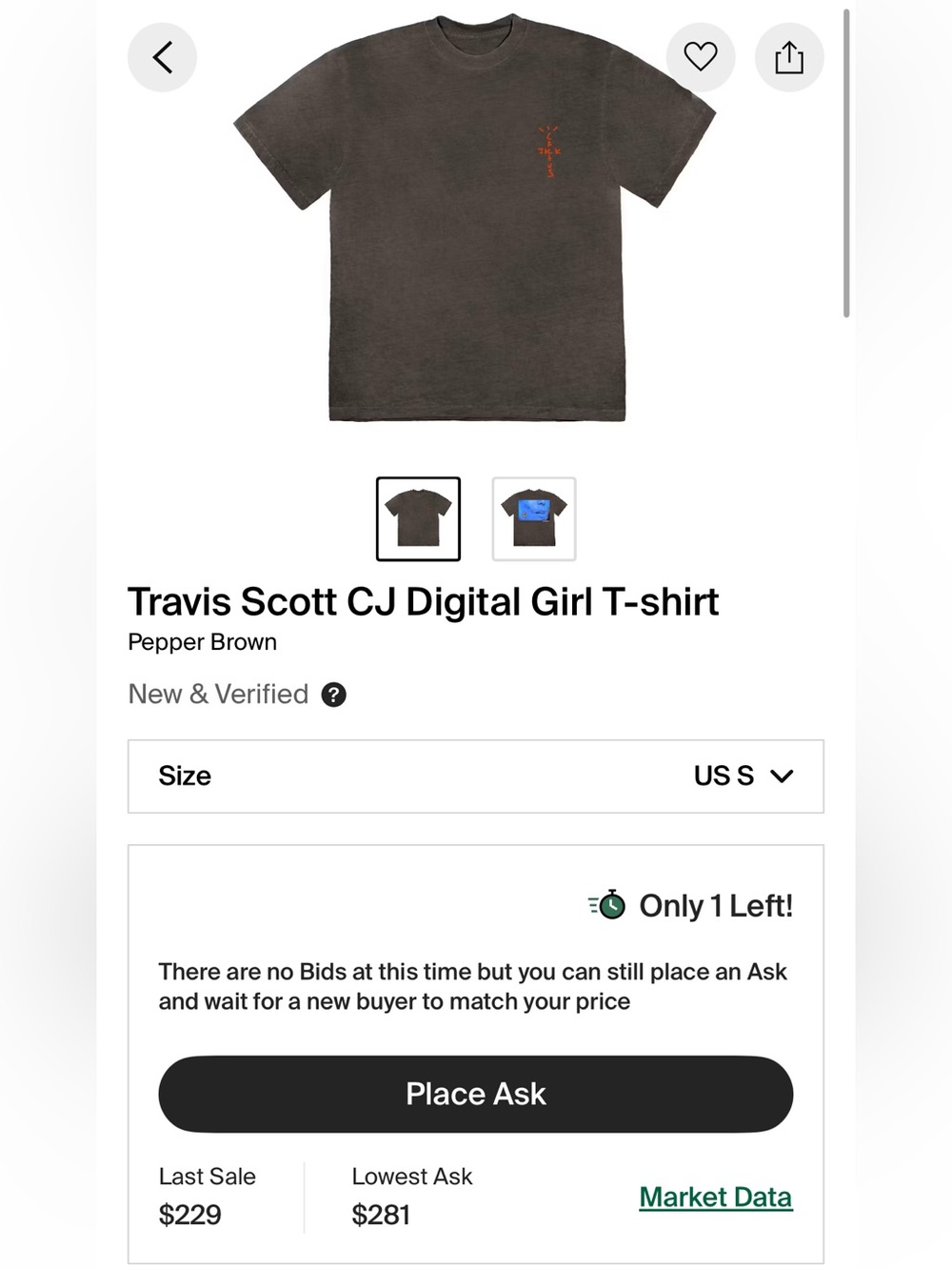 Travis Scott CJ Digital Unisex T-Shirt — Pepper Brown